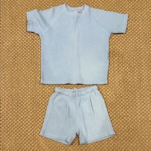 Zara Soft Blue Knit Fabric